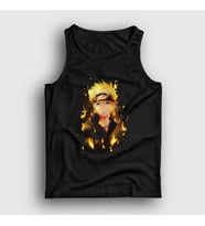Presmono Unisex Siyah Fire Anime Naruto Atlet 131843tt