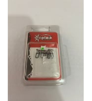 CAPTAİN 5016 SAHTE BALIK KLİPSİ SNAP INOX 10 LU PAKET MAT BLACK