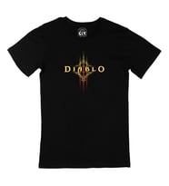 Diablo Tasarımlı Siyah Tişört