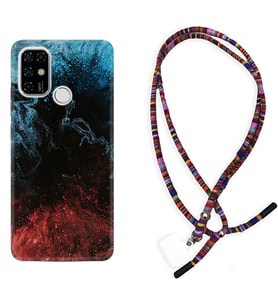 Casper E30 F20 X20 Kılıf Boyun Asklı Rasta Silikon Red Blue Black Abstact 1386