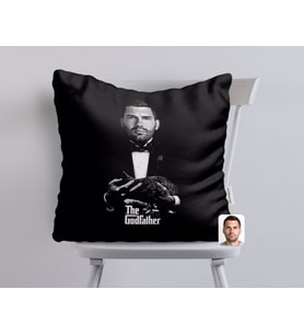 BK Gift Kişiye Özel Godfather Baba Karikatürlü Beyaz Yastık-10