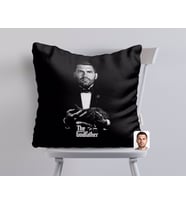 BK Gift Kişiye Özel Godfather Baba Karikatürlü Beyaz Yastık-10