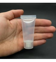 Şeffaf Boş Krem Tüpü 20ml , Vidalı Kapaklı Merhem Tüpü ,  Şeffaf Lipgloss Tüp 20 ml x 3 Adet