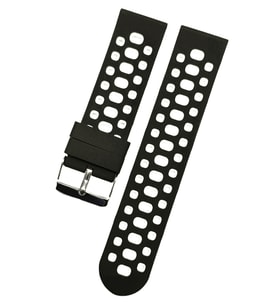 22 mm  akilli-saat-icin-22mm--desenli-siyah beyaz    -silikon-saat-kordonu-  2222