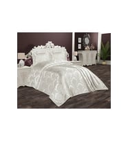 Çift Kişilik Dantelsiz Pike Takımı - 3 PARÇA