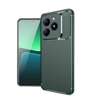 C61 Kılıf Auto Focus Karbon Kapak - Koyu Yeşil