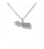 Atatürk İmza Figürlü Kolye – Gümüş Renk Unisex Metal Takı