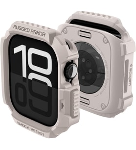 Apple Watch 46mm Seri 11/10 ile Uyumlu Kılıf Rugged Armor 2 Dune Beige - ACS10502