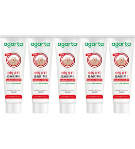 Agarta Doğal Tam koruma Diş Macunu 90 ML Diş Eti Bakımı & Plak Karşıtı (5 Li Set)