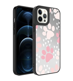 Apple iPhone 12 Pro Max Kılıf Aynalı Desenli Kamera Korumalı Parlak Zore Mirror Kılıf Pati