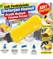 Çok Fonksiyonlu Deterjan Hazneli Pratik Bulaşık Yıkama Fırçası (adet fiyatıdır)
