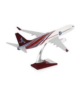 ZekUpp - Maket Uçak - Boeing 737-800 1/100 - BORDO MAVİ TARAFTAR Özel Tasarım Model Uçak