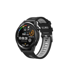 Samsung Galaxy Watch 42mm Uyumlu Kordon Silikon Çift Renkli Sportif KRD-55 Kayış