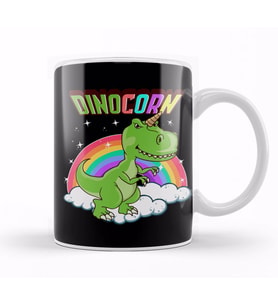 Dinocorn Cute Dinosaur & Unicorn Unisaur Kupa Bardak Porselen