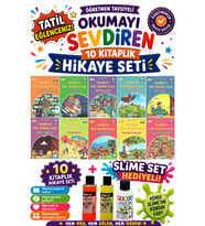 3.Sınıf Öğretmen Tavsiyeli Okumayı Sevdiren 48 Sayfa 10 Kitaplık Hikaye Seti (Slime Set Hediyeli)