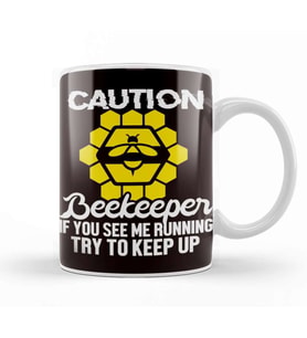 Funny Beekeeper Apiarist Honey Bee Honeycomb Insect Bees Kupa Bardak Porselen