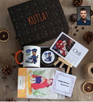 Kişiye Özel Kişiye Özel Karikatürlü Erkek Polis Hediye Kutusu - Kişiye Özel Kupa Standart, Çay, Takvim, Mum Polisler Günü Hediyesi