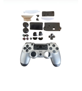 Playstation 4 Uyumlu Kasa Joystick V1 Full Kasa Tuş Takımı Silver