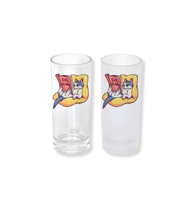 Ghostbastır Design Kedili Buzlu / Buzsuz Seçenekli Rakı Bardağı – 1 Adet Şık Sunum Bardağı 0166