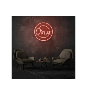 Restoranlara Özel Diner Yazılı Neon Tabela