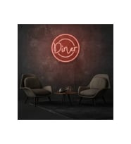 Restoranlara Özel Diner Yazılı Neon Tabela