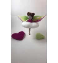 PERİ KIZI, Keçe bebek, kişiye özel, kadın, kız, çocuk, araba, çanta, oda süsü, tasarım, hediyelik