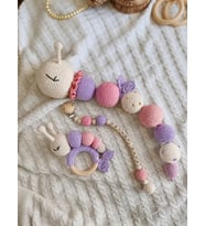Kişiye Özel Yenidoğan Amigurumi Bebek Seti Tırtıl Kız Bebek Hediyelik