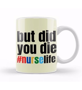 Nurse Gift İdea Funny Saying Quote Nursing Medical Kupa Bardak Porselen