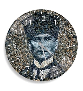 Atatürk Cam Saat - 40 cm