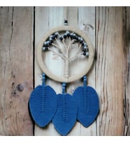 River World Tasarımı Hayat Ağacı Dream Catcher Rüya Kovan Mavi