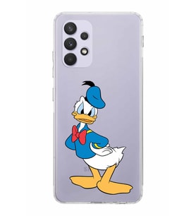 Samsung Galaxy A32  Kamera Korumalı  Kapak Donald Duck Tasarımlı  Şeffaf Kılıf