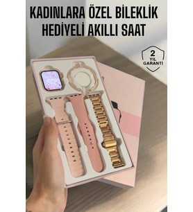 Akıllı Saat Adımsayar, Nabız Takibi ve GPS Destekli Kadınlara Özel