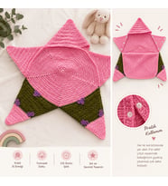 Patrick Star Tulum/Çıtçıtlı El Örgüsü Bebek Yıldız Tulum/Bebek Battaniyesi/Bebek Kundağı