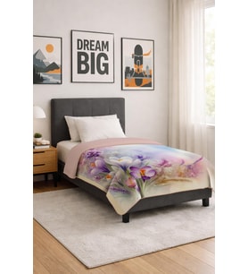 Soft Touch Tek Kişilik Modern Konfor Serisi Termal Battaniye BT0005 (Çok Renkli)