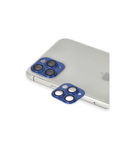Apple İphone 11 Pro Max Pers Alüminyum Kamera Lens - Lacivert
