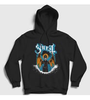 Presmono Unisex Siyah Wings Ghost Kapüşonlu Sweatshirt 58743tt