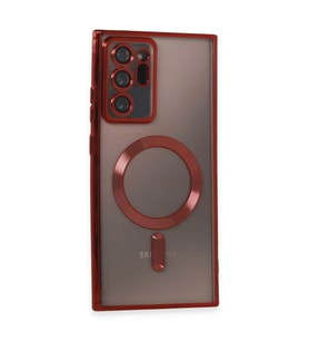 Samsung Galaxy Note 20 Ultra Kılıf Kross Magneticsafe Kapak - Kırmızı