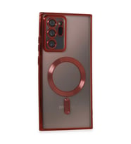Samsung Galaxy Note 20 Ultra Kılıf Kross Magneticsafe Kapak - Kırmızı