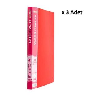 Bigpoint Yaylı Dosya A4 Mat Kırmızı x 3 Adet