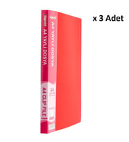Bigpoint Yaylı Dosya A4 Mat Kırmızı x 3 Adet