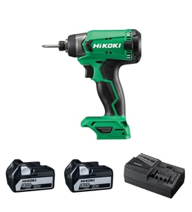 Hikoki WH18DA-5.0 18V/5.0Ah 140Nm Çift Akülü Şarjlı Darbeli Vidalama (Yeşil)