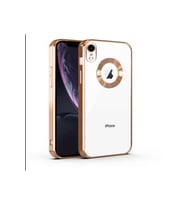 Huawei Y7 2019 Kılıf Logo Yeri Açık Kamera Lens Korumalı Renkli Kenarlı Şeffaf Silikon (Siyah)