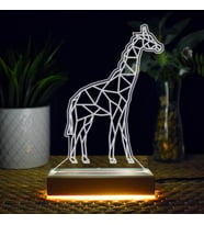 Zürafa Tasarımlı 3d Led Lamba