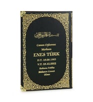 50 Adet İsim Baskılı Yaldızlı Deri Ciltli Yasin Kitabı Mevlüt Hediyesi 176 Sayfa Siyah