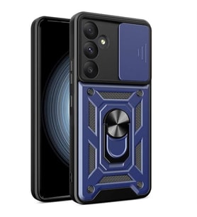 Coverzone Galaxy A55 ?le Uyumlu PhoenixShield Kamera Korumal? Kapak Tam Koruma Manyetik Vega Kapak Lacivert