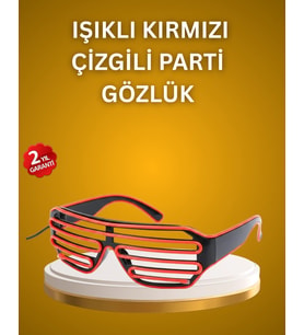 Kutlama ve Etkinliklere Özel LED Işıklı Gözlük