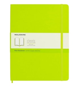 Moleskine Yumuşak Kapak Defter Limon Yeşili (Çizgisiz - 19x25) - 1021