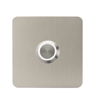 LOCKWAY Z403B Paslanmaz 304 Kare Zil butonu 70x70mm Beyaz Led