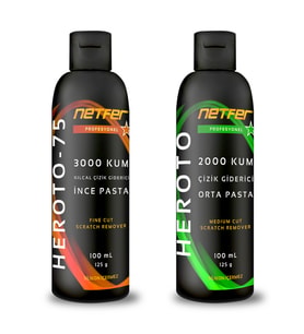 Netfer 2'li İnce Orta Pasta Set - 2x100 mL