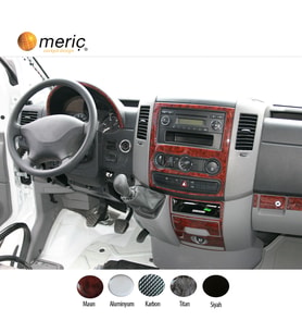 Meriç® Mercedes Sprinter Ön Torpido Kaplama Maun 18 Parça 2006-2014 (Maun)
